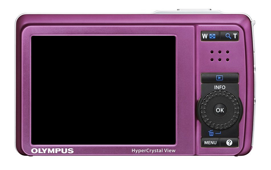 Olympus Stylus 7030 14 MP Digital Camera with 7x Wide Angle Dual Image Stabilized Zoom and 2.7-inch LCD (Purple... N3