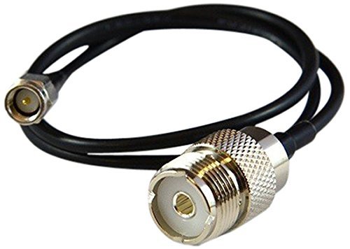 Times Microwave LMR-195-sma-m-uhf-f-pigtail LMR-195 Handheld Radio RF Pigtail Cable SMA Male to UHF SO239 Female...