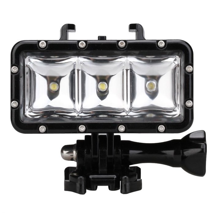 Video Diving Ligh - SODIAL(R)30M Waterproof LED Driving lamp video light for GoPro Hero 4 3+ 3 Sports Camera Black