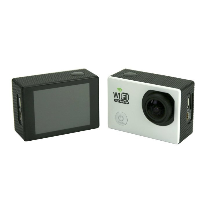 Generic SJ6000 WiFi H.264 12MP 1080P HD 30M Waterproof Outdoor Sport DV Camera (White) N5