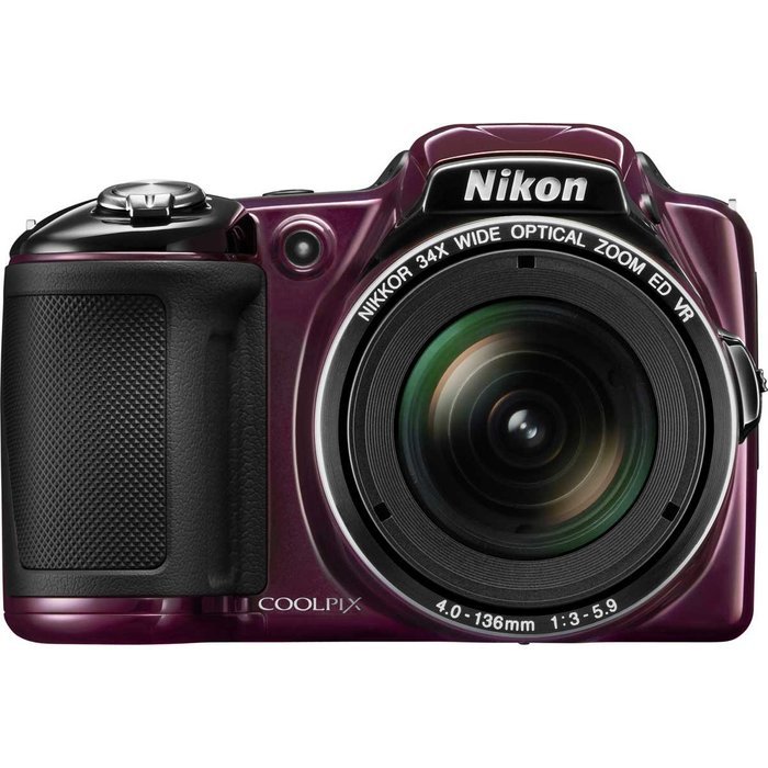 Nikon COOLPIX L830 16 MP CMOS Digital Camera with 34x Zoom NIKKOR Lens and Full 1080p HD Video (Red) (Certified... N6