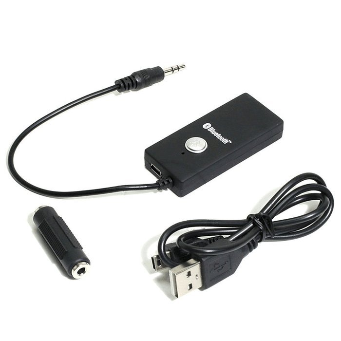 FIONA Bluetooth Audio Portable Receiver Adapter with 3.5mm Output and a USB Cable for Portable Speakers, Home... N3