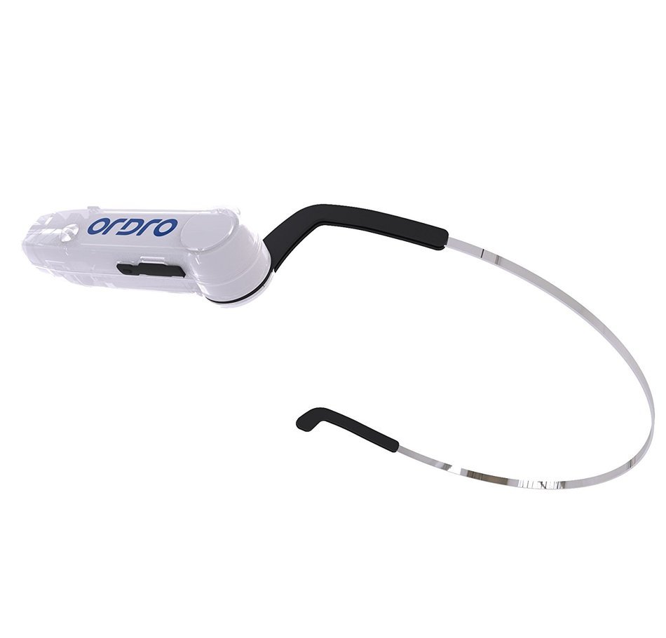 ORDRO EP3 wearable Video Camera Mini DV Sport Camera & Bluetooth Wireless Bone Conduction Headphone (White) N4