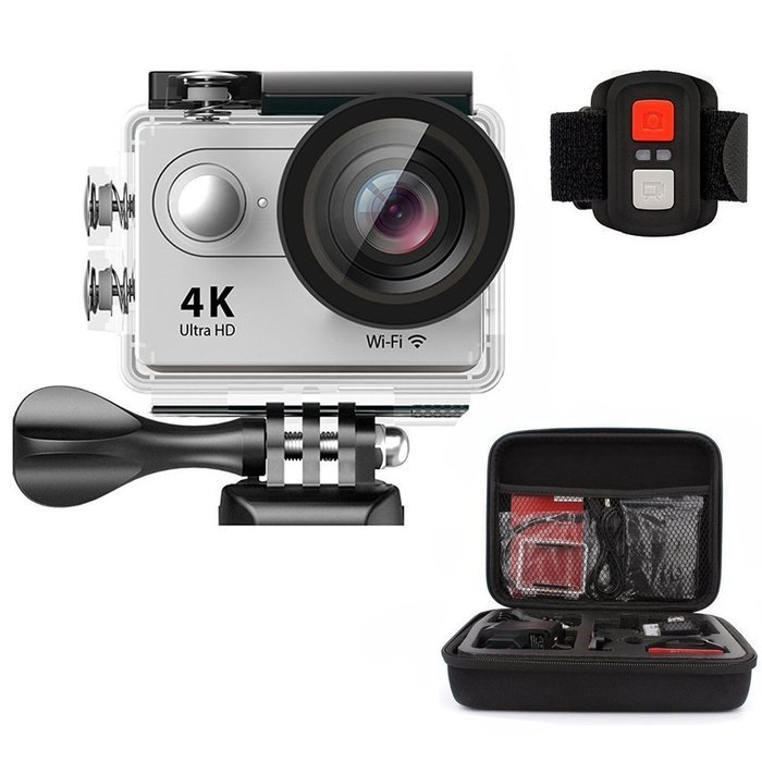 Action Camera ,AEDILYS 4K HD Action Camera ,Wrist 2.4G Wireless RF ...