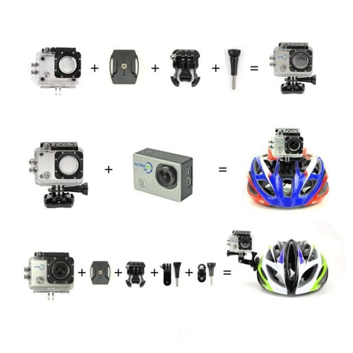 Boddenly Pro5000 HD Wifi 2.0LTPS 170&deg; Wide Angle Lens Sports Action Camera Kit (Blue+WiFi) N3