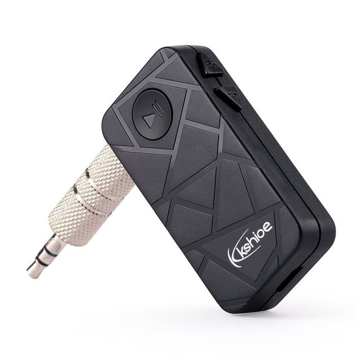 Kshioe Bluetooth 4.1 Audio Music Receiver A2dp Wireless Adapter with 3.5mm Hands Free Calling for Iphone, Cellphone... N4