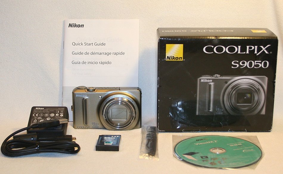 Nikon Coolpix S9050 Digital Camera (Silver) N3