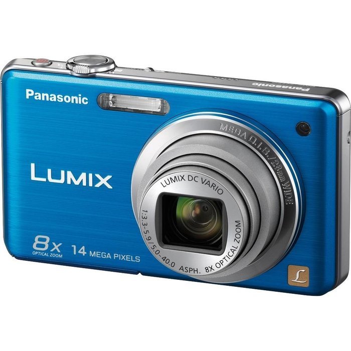 Panasonic Lumix DMC-FH20 14.1 MP Digital Camera with 8x Optical Image Stabilized Zoom and 2.7-Inch LCD (Blue)... N2