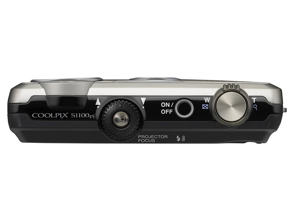 Nikon Digital Camera COOLPIX COOLPIX S1100pj (Silver) S1100PJSL 14.1MP 5x Optical Zoom Wide angle28mm 3-inch Display... N2