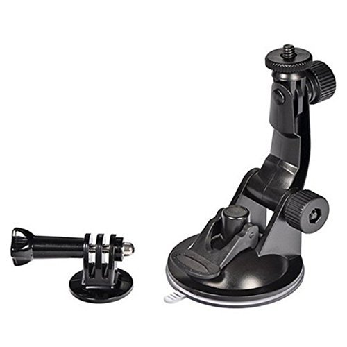 Kekexili Gopro Car Suction Cup Mount Holder Bracket + Tripod Adapter + Long Screw For Go Pro Hero 4 Xiaomi Yi... N3