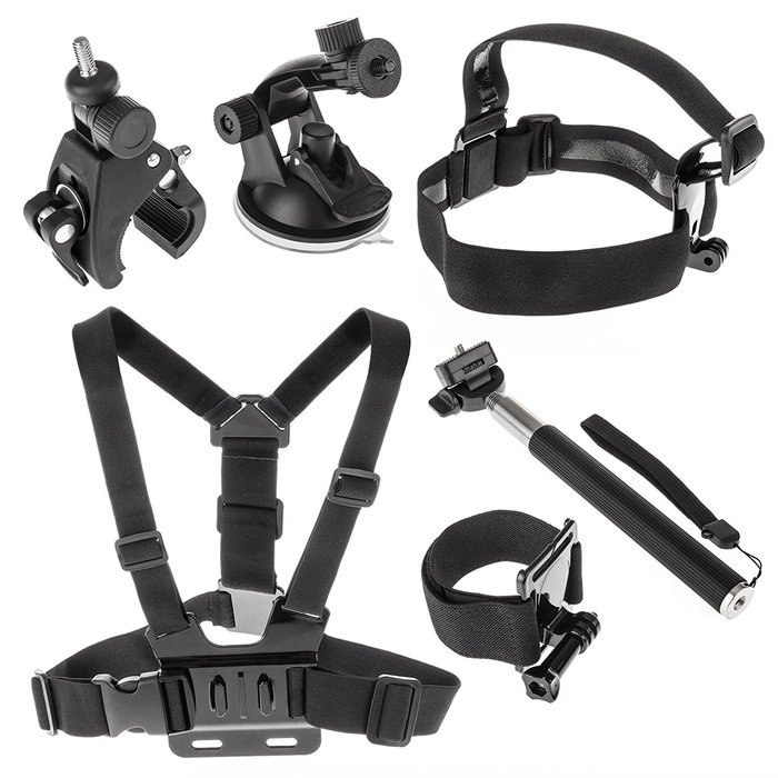 Yousave Accessories Ultimate 6 Piece GoPro Action Camera Accessory Bundle For GoPro HD & Hero 2 / 3 / 3+ / 4 N7