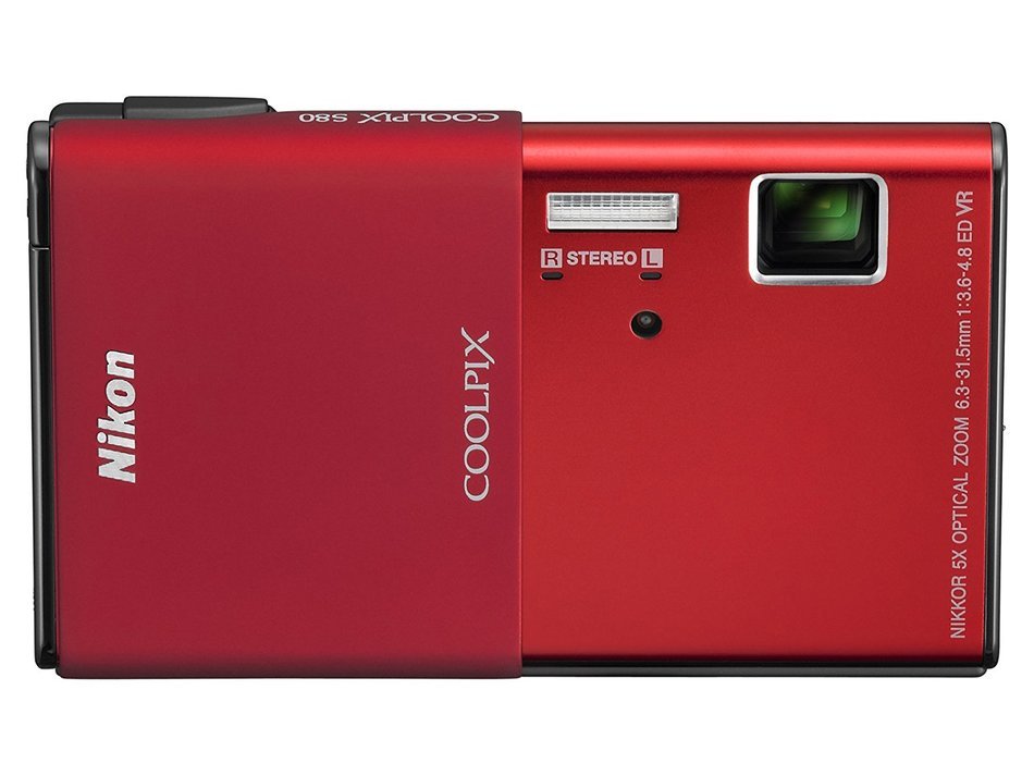 Nikon Digital Camera COOLPIX S80 (Red) S80RD 14.1MP 5x Optical Zoom 3.5-inch Display 16.5mm (Japan Imported) (... N3