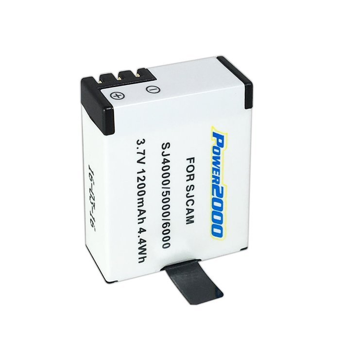 Pack of 2 Batteries and Charger for SJCAM SJ4000, SJ5000, SJ6000, and GeekPro Cameras N2