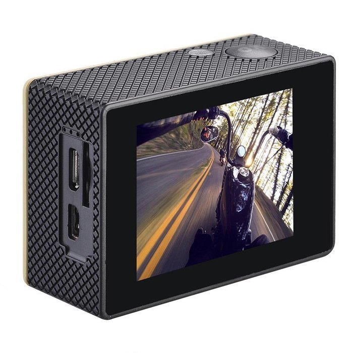AW WiFi 4K Full HD 1080P Waterproof Digital Sport Action Camera For Bicycle Car DVR Diving Champagne N4