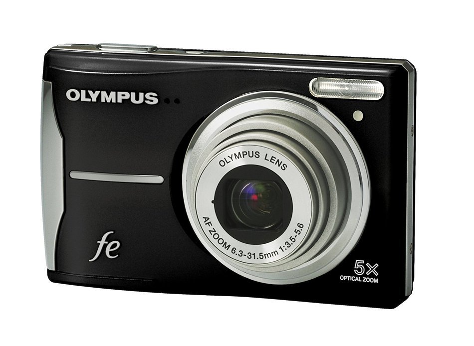 Olympus FE-46 12MP Digital Camera with 5x Optical Zoom and 2.7 inch LCD (Pearl Black) N5