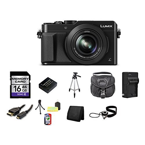 Panasonic LUMIX DMC-LX100 Digital Camera (Black) Bundle 6