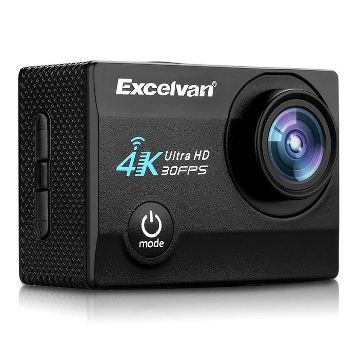 Excelvan Q8 Full HD 4K 1080P Waterproof Sports Action Camera kits with 2.0 Inch WIFI 16MP Accessories (Blue) N15