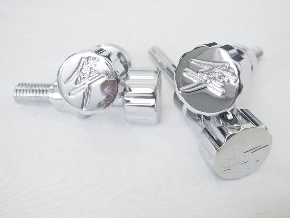 Street Billet - Set of 4 Suzuki 1300 Hayabusa Chrome seat & cargo bolts