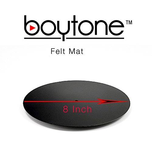 The Boytone Turntable Anti-Static Felt Mat Is Designed for Clear and Live Sound Quality.