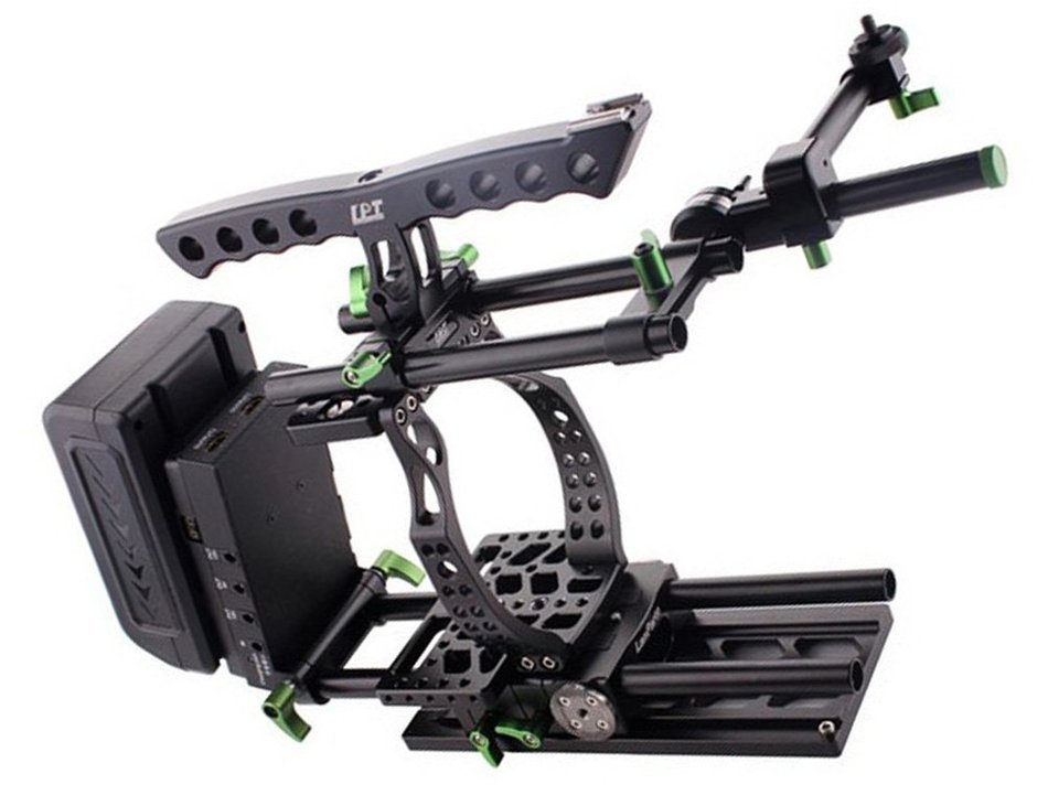 Camera Cage Rig with 150Wh Li-ion Battery Battery Pinch for BMCC BlackMagic Camera Kit N5