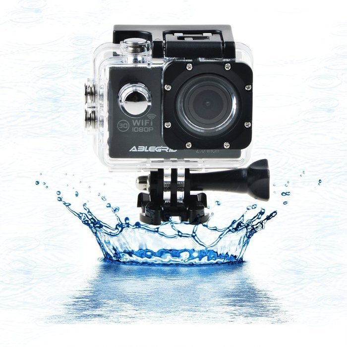 ABLEGRID&reg; AG4000 30-meter Waterproof 12MP 2.0 inch WIFI 1080P HD Sports Action Camera with 170&deg; wide Angle Lens... N10