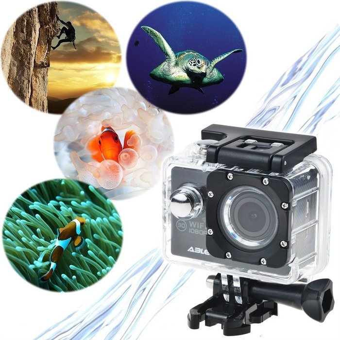 ABLEGRID&reg; AG4000 30-meter Waterproof 12MP 2.0 inch WIFI 1080P HD Sports Action Camera with 170&deg; wide Angle Lens... N11