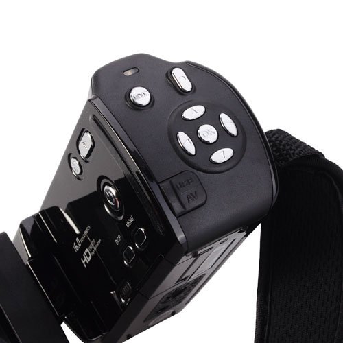 2.7" TFT LCD 720P HD COMS Sensor 16x Digital Zoom DIS Anti-shake Digital Video Camera - Black N4