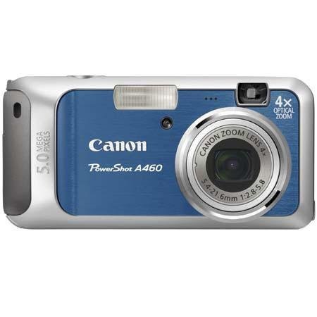 PowerShot A460 5.0 MP 4X Optical Zoom Digital Camera (Blue/Silver) N2