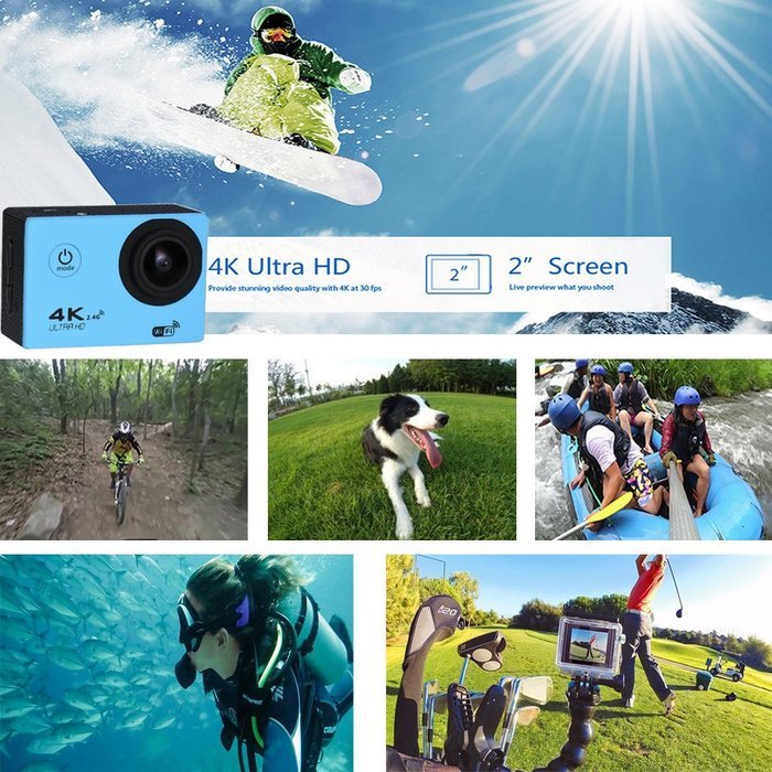 Pantan Ultra 4K Wifi Waterproof Sports Action Camera with Romote Control, 2.0" LCD Recorder Marine Diving Video... N6
