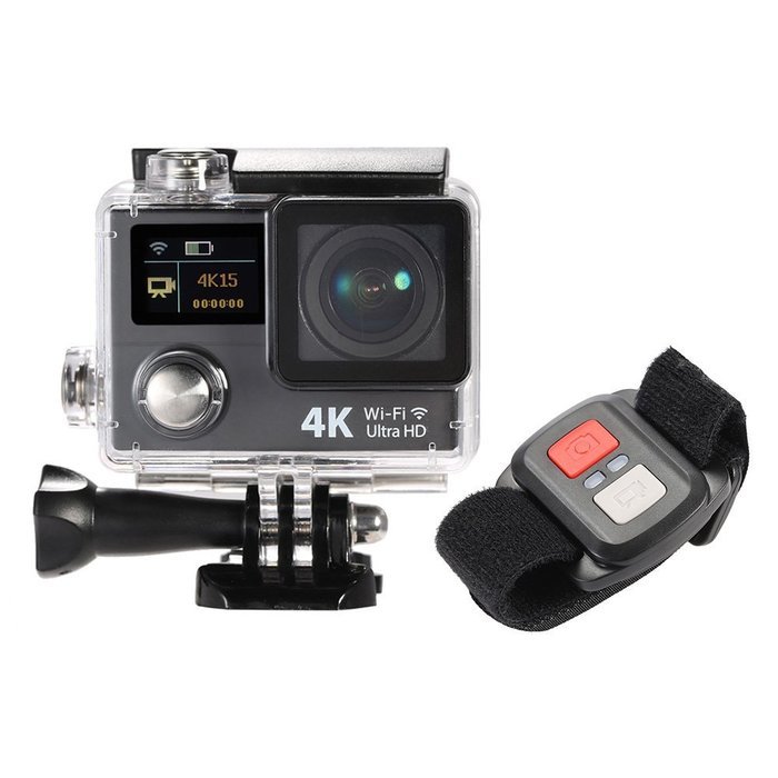Andoer 2' LCD Dual Screen Wifi 4K 15fps 1080P 60fps 12MP Ultra HD Sports Action Camera 170&deg; Wide-angle for HDMI... N2
