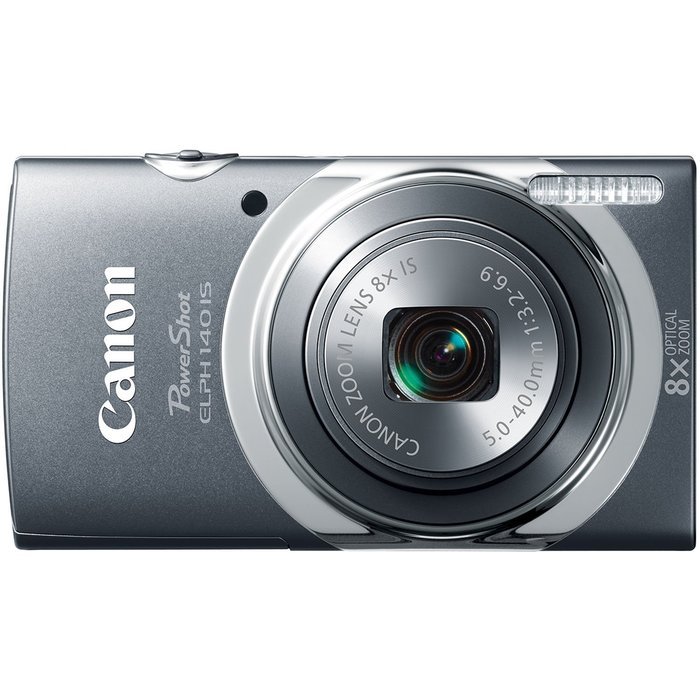 Canon PowerShot ELPH140 IS Digital Camera (Gray) (Discontinued by Manufacturer) N12