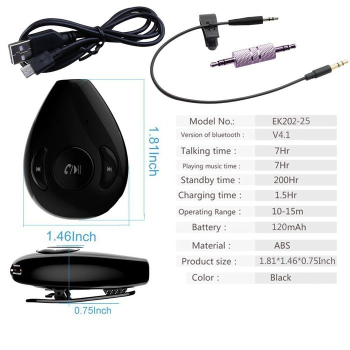 Poyatu Bluetooth Adapter for Bose OE2 OE2i QC25 QuietComfort25 SoundTrue On-Ear Around-ear Headphones Wireless... N5