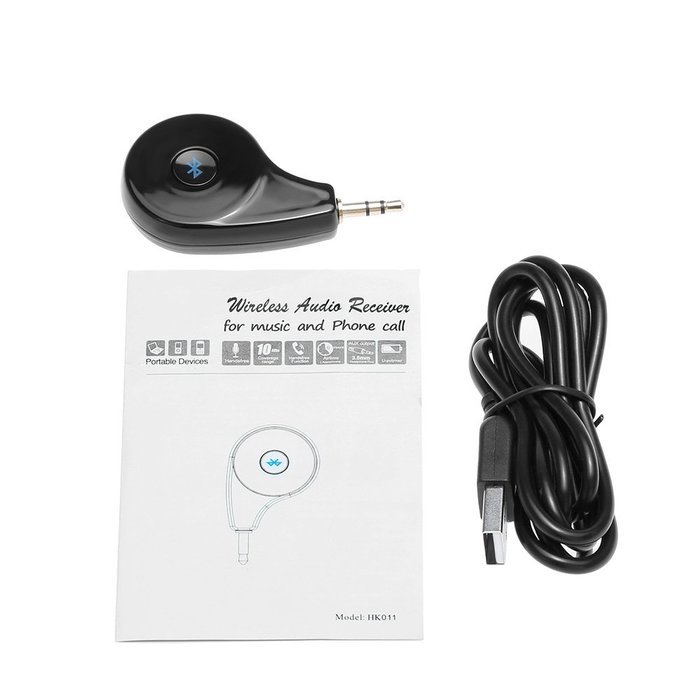 Car Bluetooth 4.2 Audio Receiver, KKmoon Portable Wireless Audio Adapter 3.5mm Stereo Output and Hands Free Phone... N4