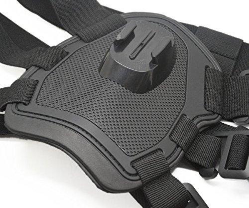 ProGear Dual Chest And Back Mount Dog Or Pet Harness With Free J-Hook And Buckle Mount For GoPro Hero 4/3+/3/2/1 N3
