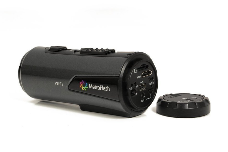 MetroFlash E360 Wi-Fi Extreme Edition HD 1080p 16MP Waterproof Sports Action Video Camera with Full Mounting Kit N4