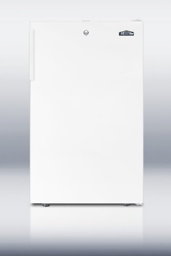 Summit CM411LBI 20" Medically Approved Compact Refrigerator with 4.1 cu. ft. Capacity Ice Cube Manual Defrost... N2