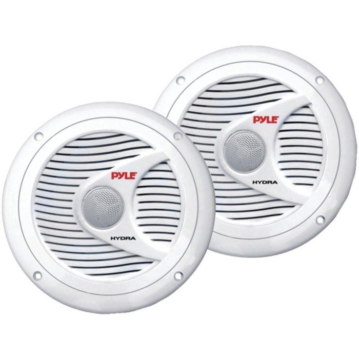 PYLE PLMR60W Hydra Series 6.5 Dual-Cone Marine Speakers (White) consumer electronics