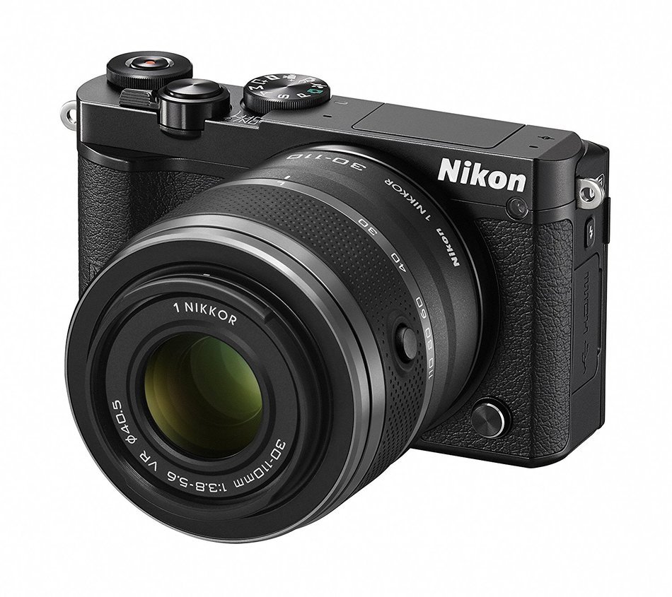 Nikon 1 J5 double zoom lens kit [black]- International Version (No Warranty) N2