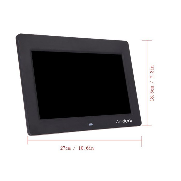 Andoer 10'' HD TFT-LCD 1024 * 600 Digital Photo Frame Alarm Clock MP3 MP4 Movie Player with... N3