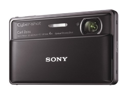 SONY Digital Camera Cybershot TX100V 16.2MP CMOS x4 Optical Zoom (Black) DSC-TX100V/B - International Version