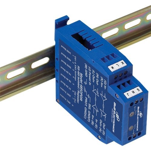 B&B ELECTRONICS RS-485/422 Isolated Repeater, DIN Rail / 485OPDR /