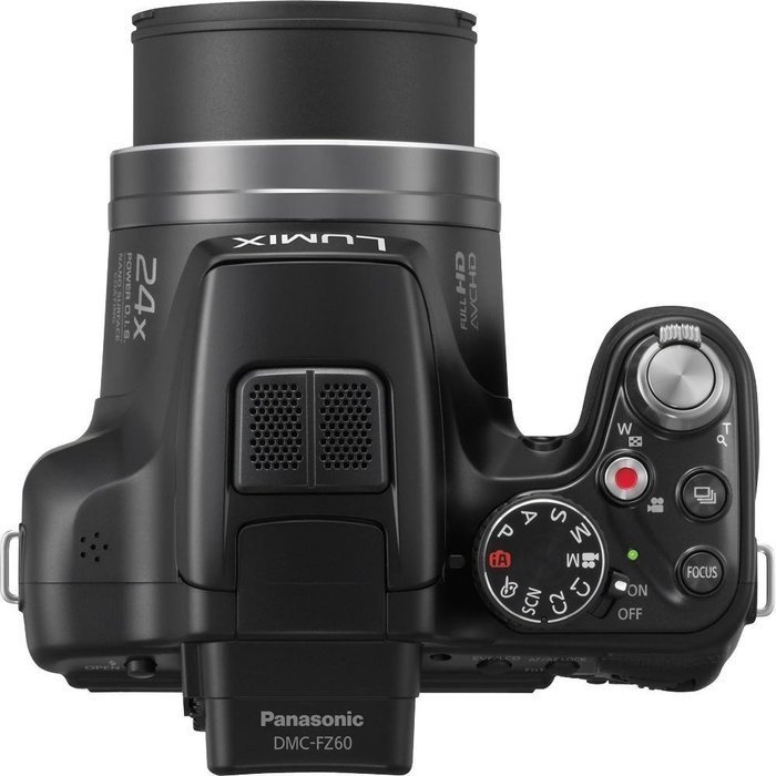 Panasonic Lumix DMC-FZ60 16.1 MP Digital Camera with 24x Optical Zoom - Black N4