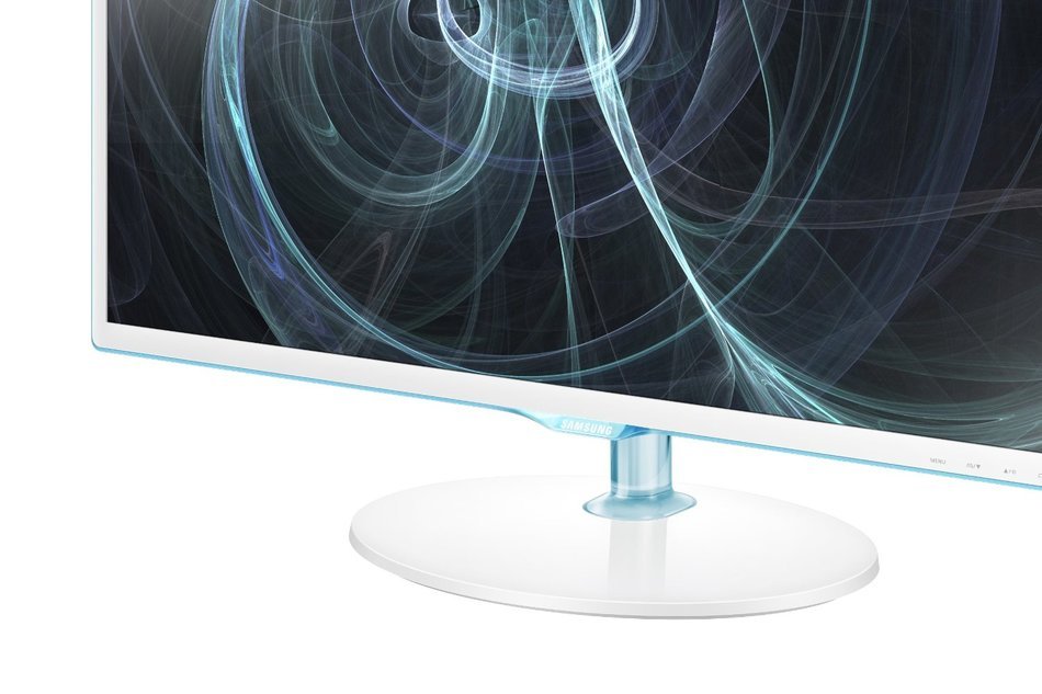 Samsung Simple LED 27-Inch Monitor, White with Blue TOC Finish N3