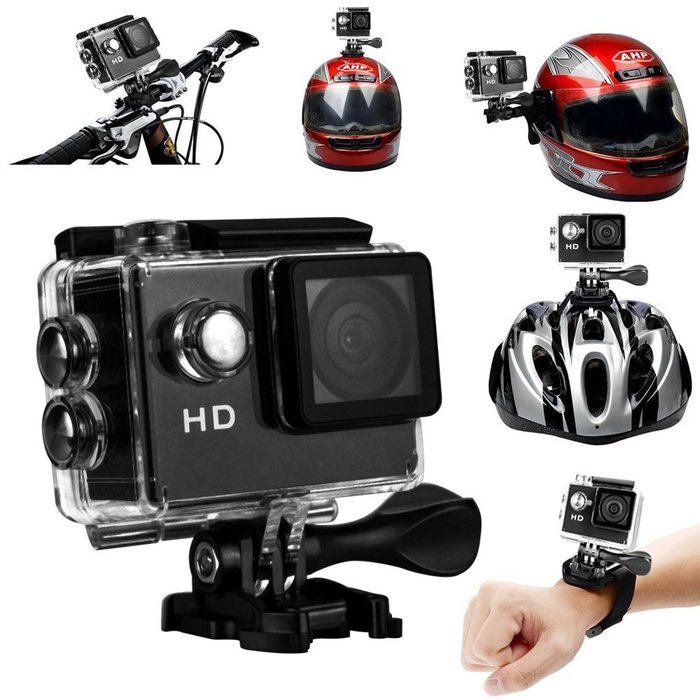 Yuntab Action Camera Sport DV 720P Mini 30-Meter Waterproof 2 inch TFT LCD HD 5MP Helmet Camera Cam Extreme Action... N19