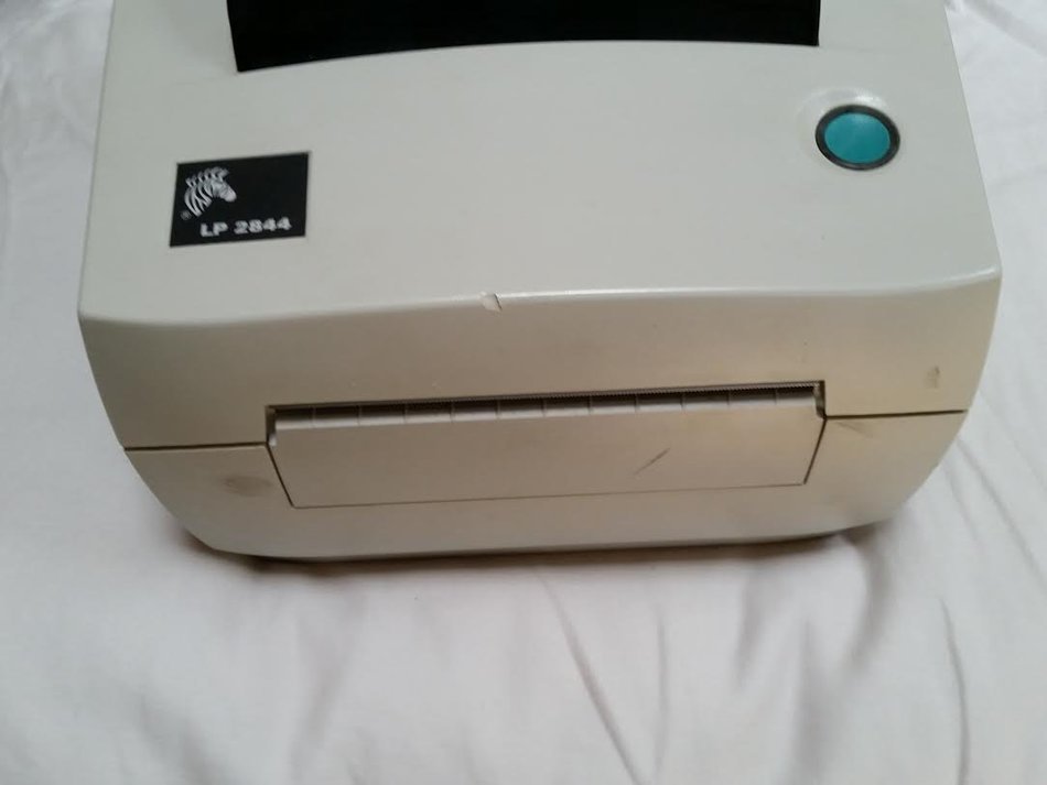 Zebra LP 2844 Direct Thermal Label Printer 203 DPI Serial USB Metal Tear Edge 256KB RAM 512KB Flash N4