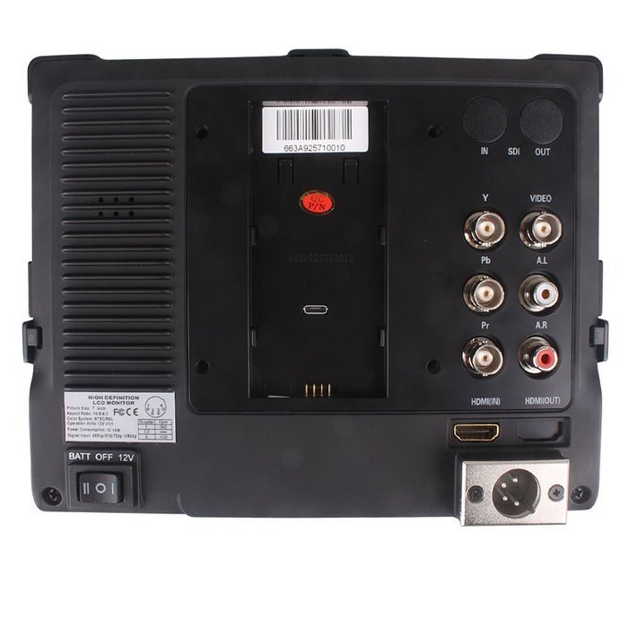 7" Field Monitor with Advanced Functions for DSLR & Full HD Camcorder;Lilliput 663/P (HDMI input, Advanced Functions) N3
