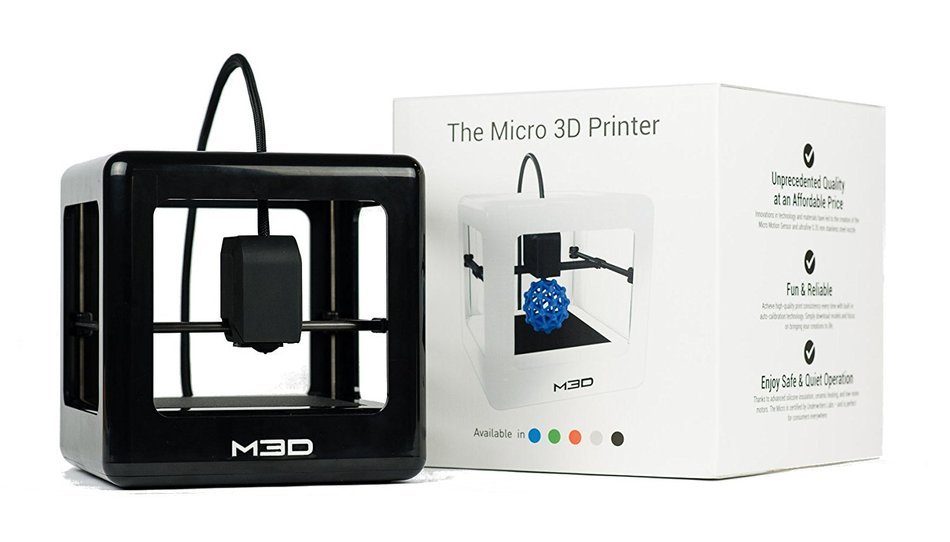 The Micro 3D Printer Retail Edition - [Clear] Auto-calibrating 3D Printer, Assorted 3D Ink - 1 Spool, 1.75mm,... N28