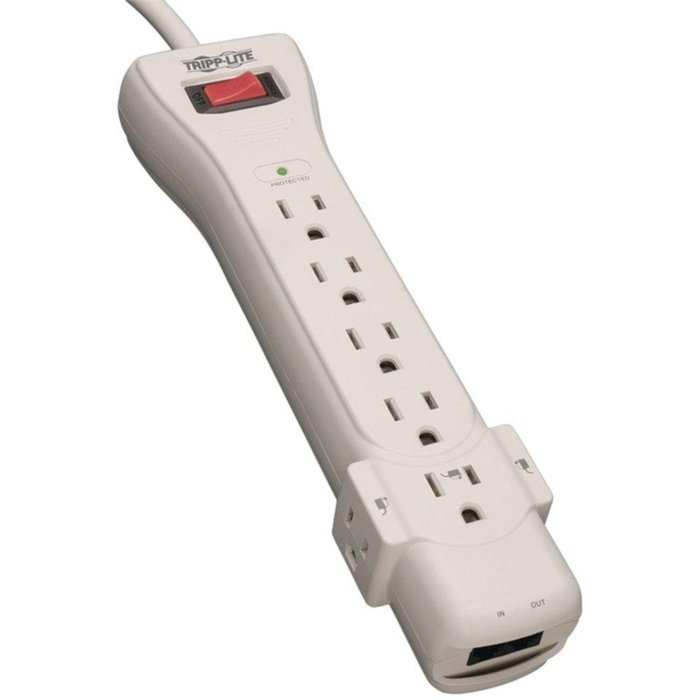 TRIPP LITE SUPER6TEL 7-Outlet Surge Protector (Telephone & DSL Protection, 6ft cord) consumer electronics