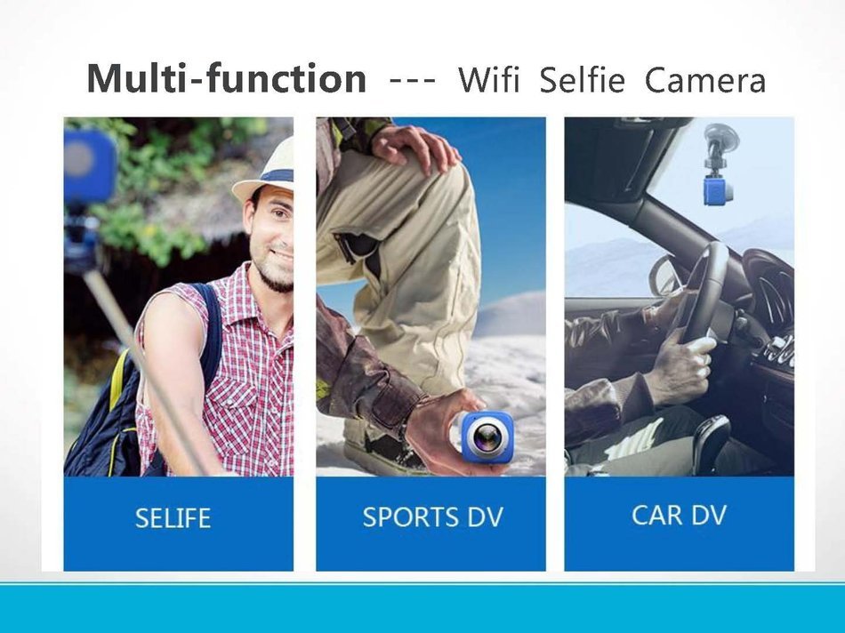 Sticky 120&deg; Wide Angle Lens 720P WIFI SELFIE CAMERA, built-in WIFI, Connect with mobile APP, remote control shot... N5