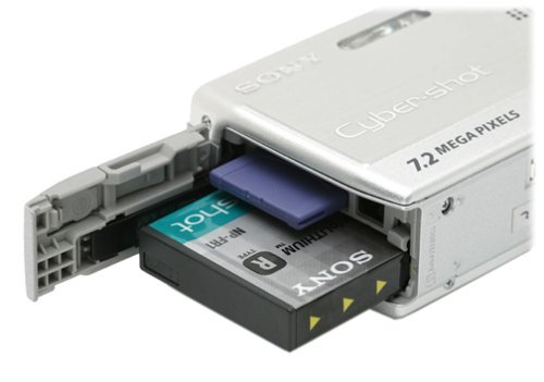 Sony DSCP150 7MP Digital Camera with 3x Optical Zoom (Silver) N8